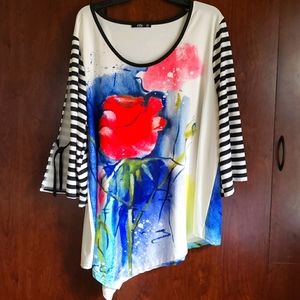 Asymmetrical Tunic Top by Lily